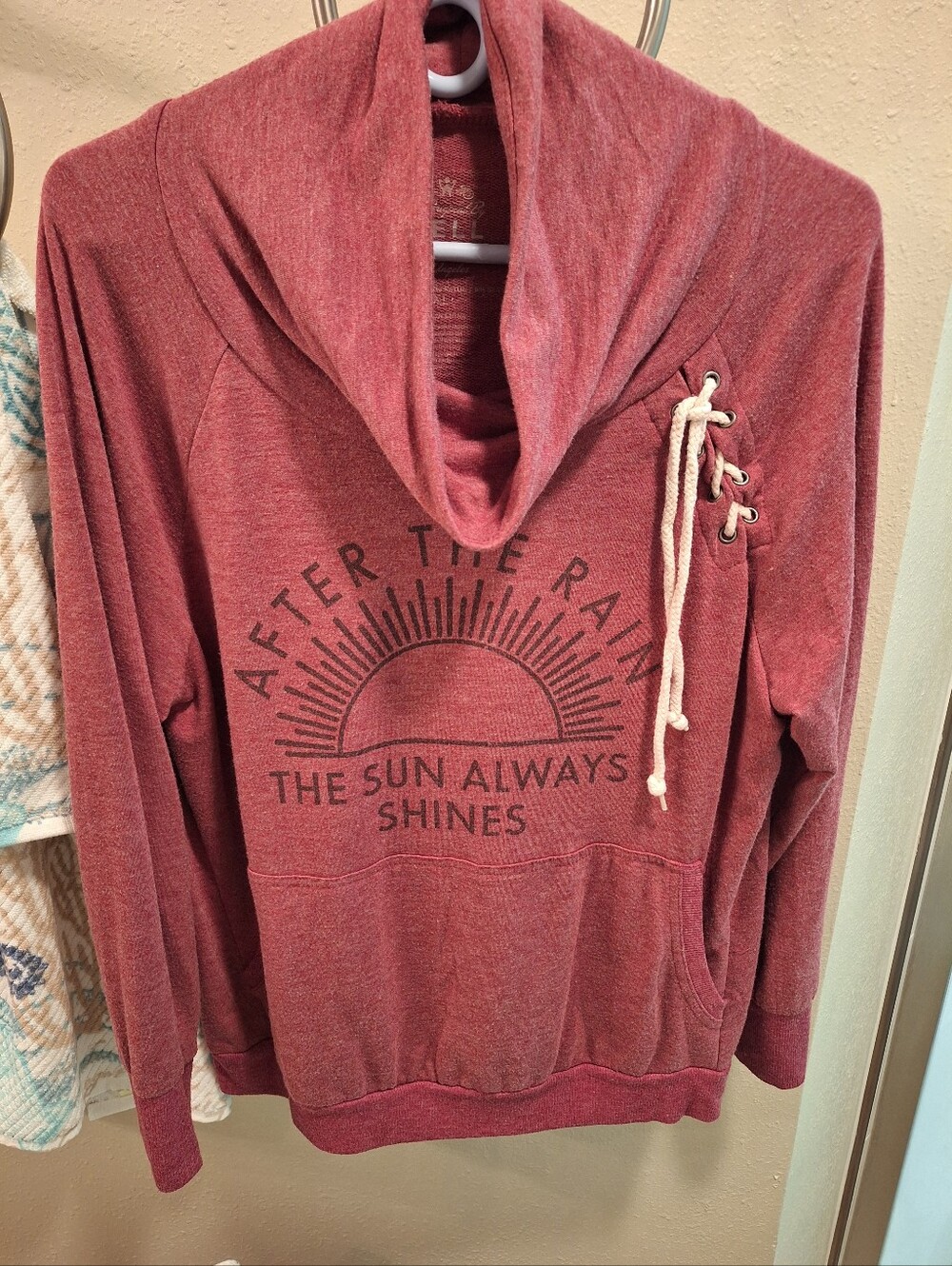 Women’s Cozy Pullover Sweater Hoodie - Rose